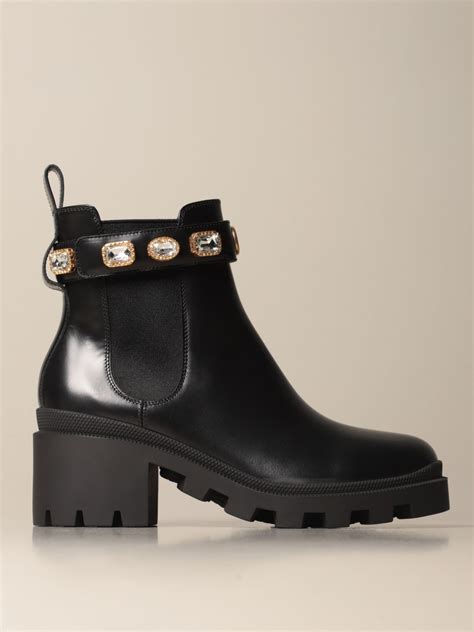 gucci black boots with rhinestones|gucci shoes with diamonds.